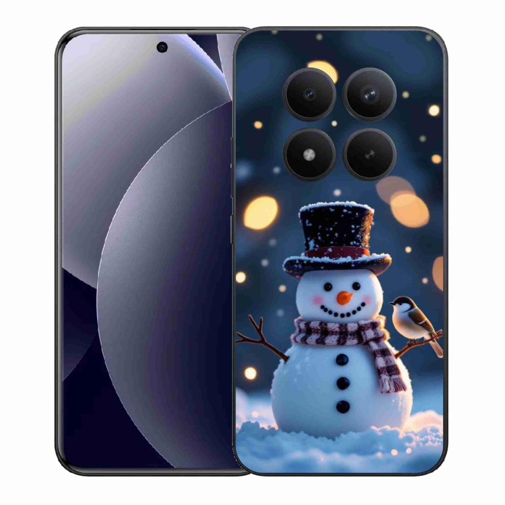 Gélový kryt mmCase na Xiaomi Redmi Note 15 Pro+ 5G - vianočný snehuliak