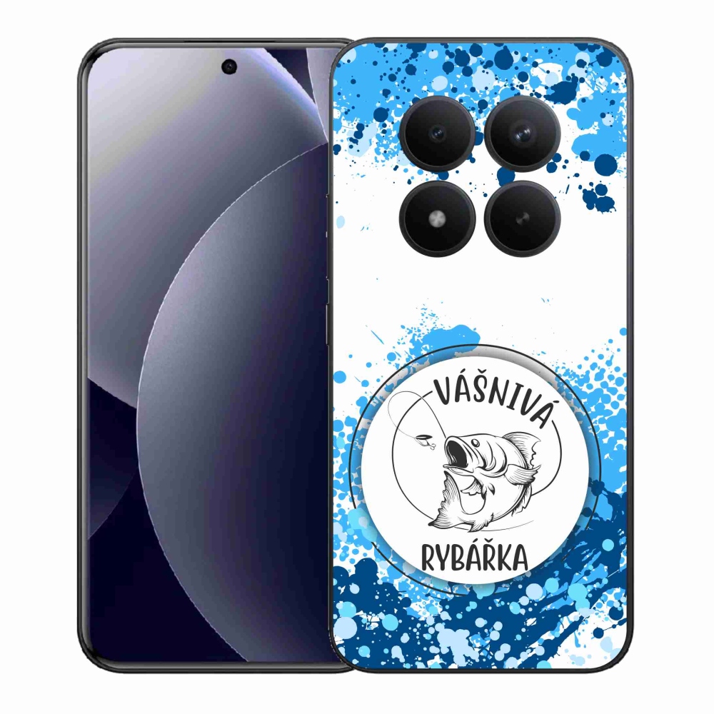 Gélový kryt mmCase na Xiaomi Redmi Note 15 Pro+ 5G/Xiaomi Poco M8 Pro 5G - vášnivá rybárka biele pozadie