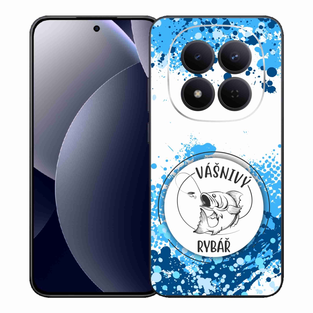 Gélový kryt mmCase na Xiaomi Redmi Note 15 Pro 5G - vášnivý rybár biele pozadie