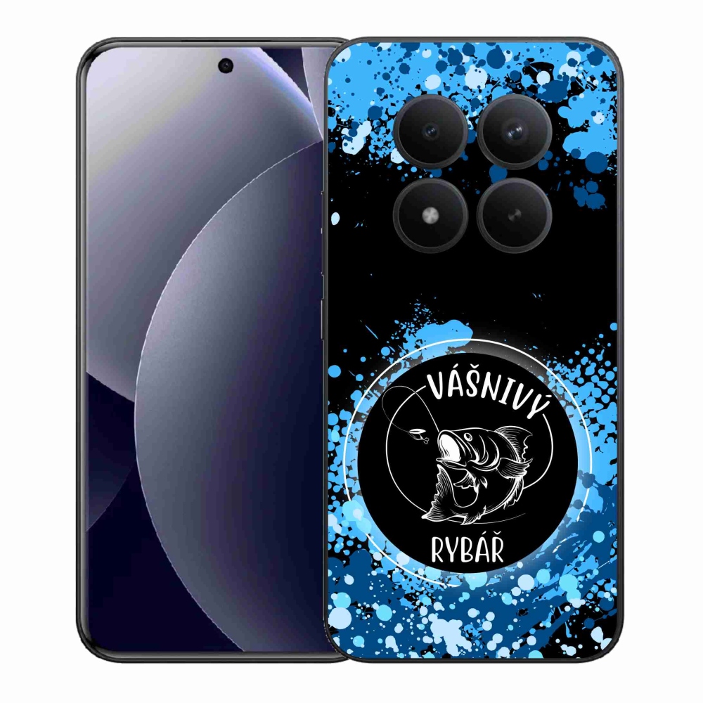 Gélový kryt mmCase na Xiaomi Redmi Note 15 Pro+ 5G/Xiaomi Poco M8 Pro 5G - vášnivý rybár čierne pozadie