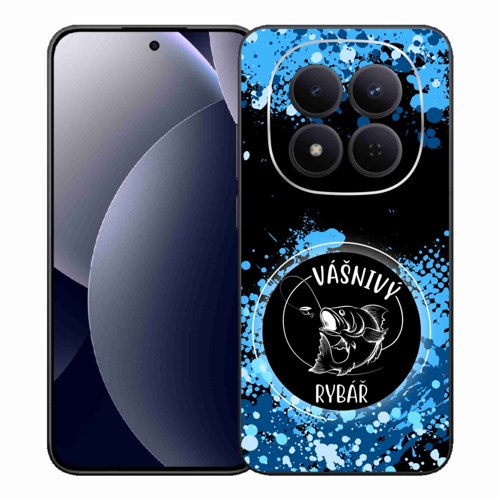 Gélový kryt mmCase na Xiaomi Redmi Note 15 Pro 5G - vášnivý rybár čierne pozadie