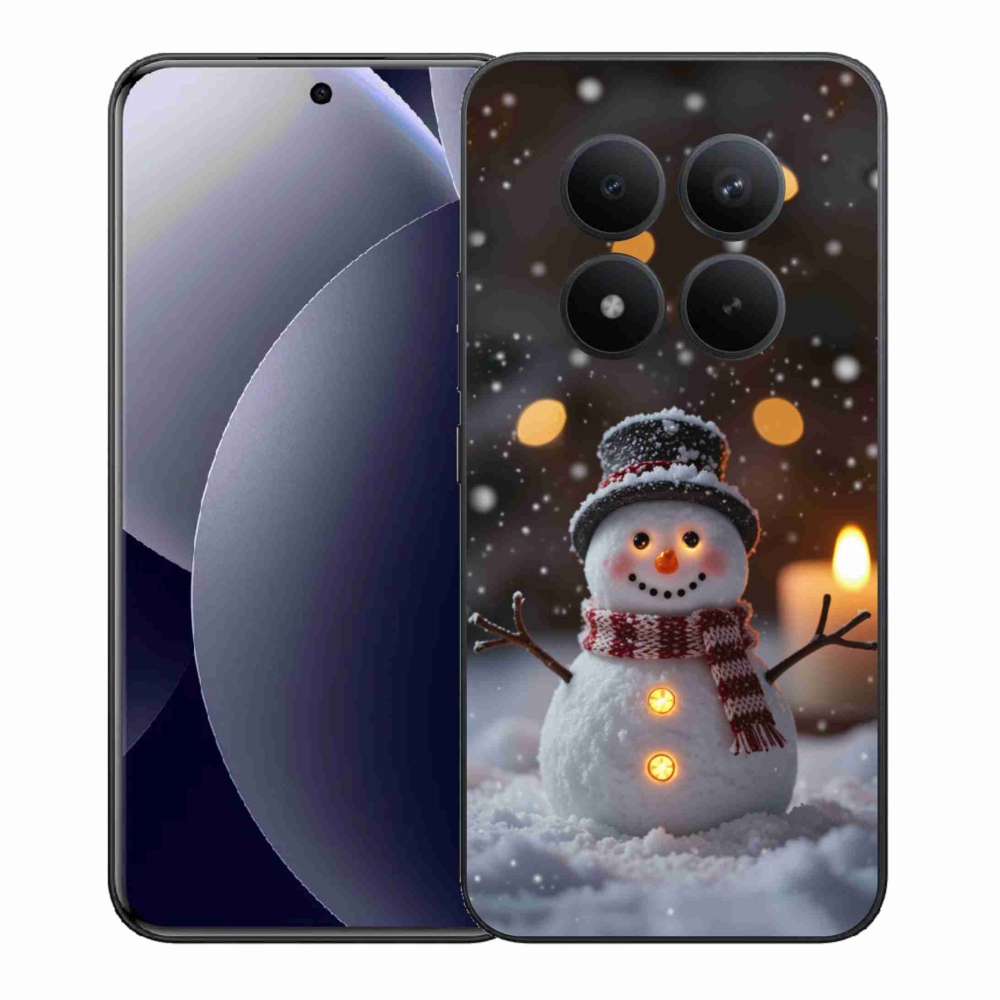 Gélový kryt mmCase na Xiaomi Redmi Note 15 Pro+ 5G - veselý snehuliak