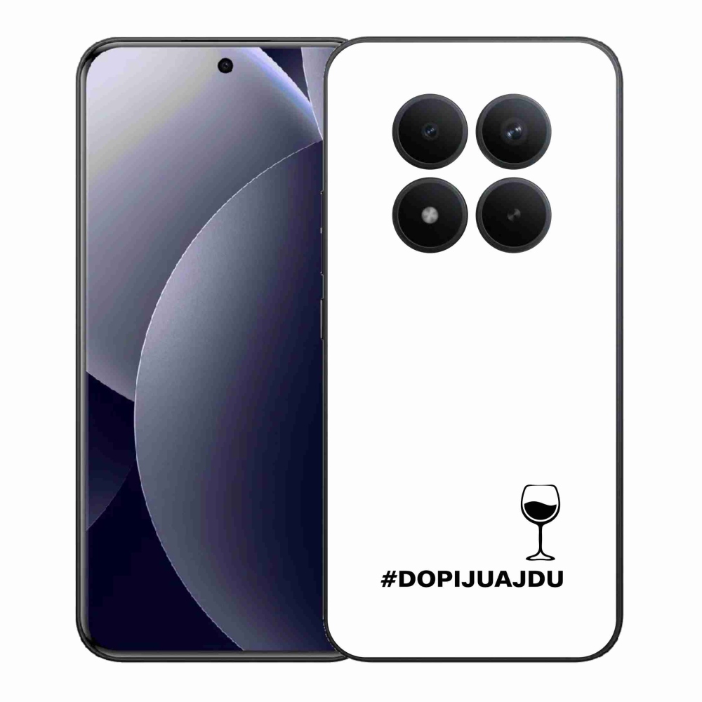 Gélový kryt mmCase na Xiaomi Redmi Note 15 Pro+ 5G/Xiaomi Poco M8 Pro 5G - vínny motív biele pozadie