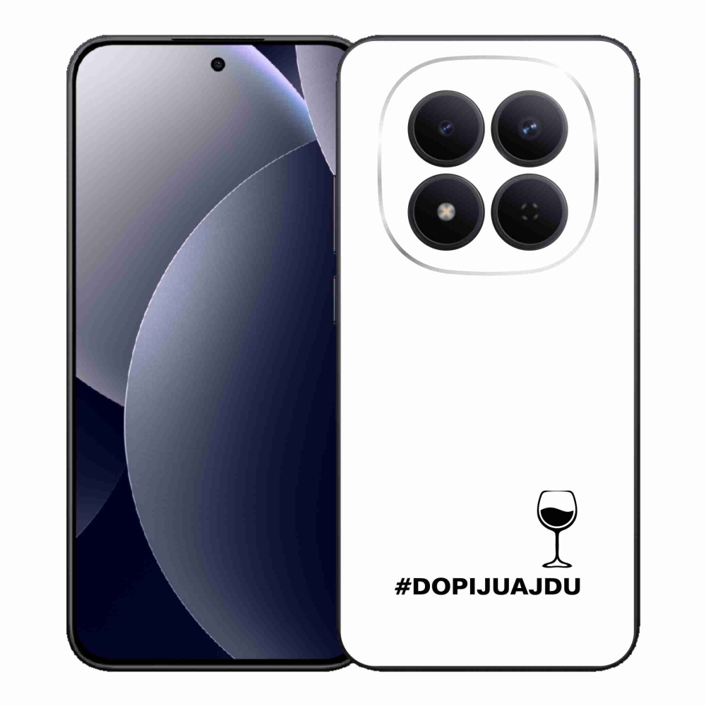 Gélový kryt mmCase na Xiaomi Redmi Note 15 Pro 5G - vínny motív biele pozadie