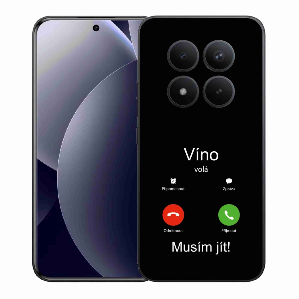 Gélový kryt mmCase na Xiaomi Redmi Note 15 Pro+ 5G/Xiaomi Poco M8 Pro 5G - víno volá čierne pozadie