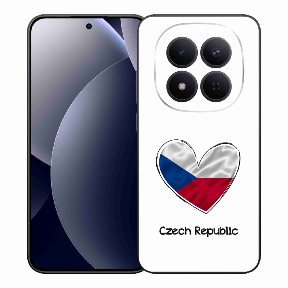 Gélový kryt mmCase na Xiaomi Redmi Note 15 Pro 5G - vlajka srdca biele pozadie