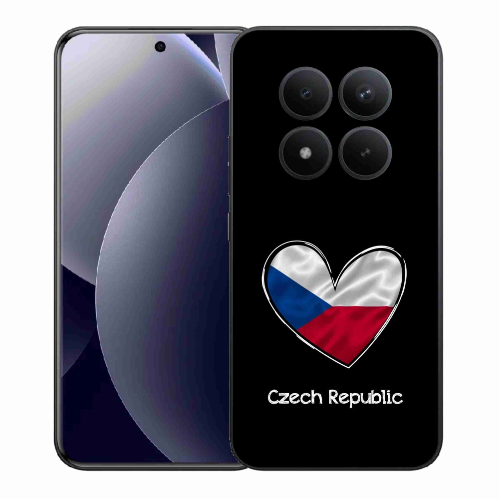 Gélový kryt mmCase na Xiaomi Redmi Note 15 Pro+ 5G/Xiaomi Poco M8 Pro 5G - vlajka srdca čierne pozadie
