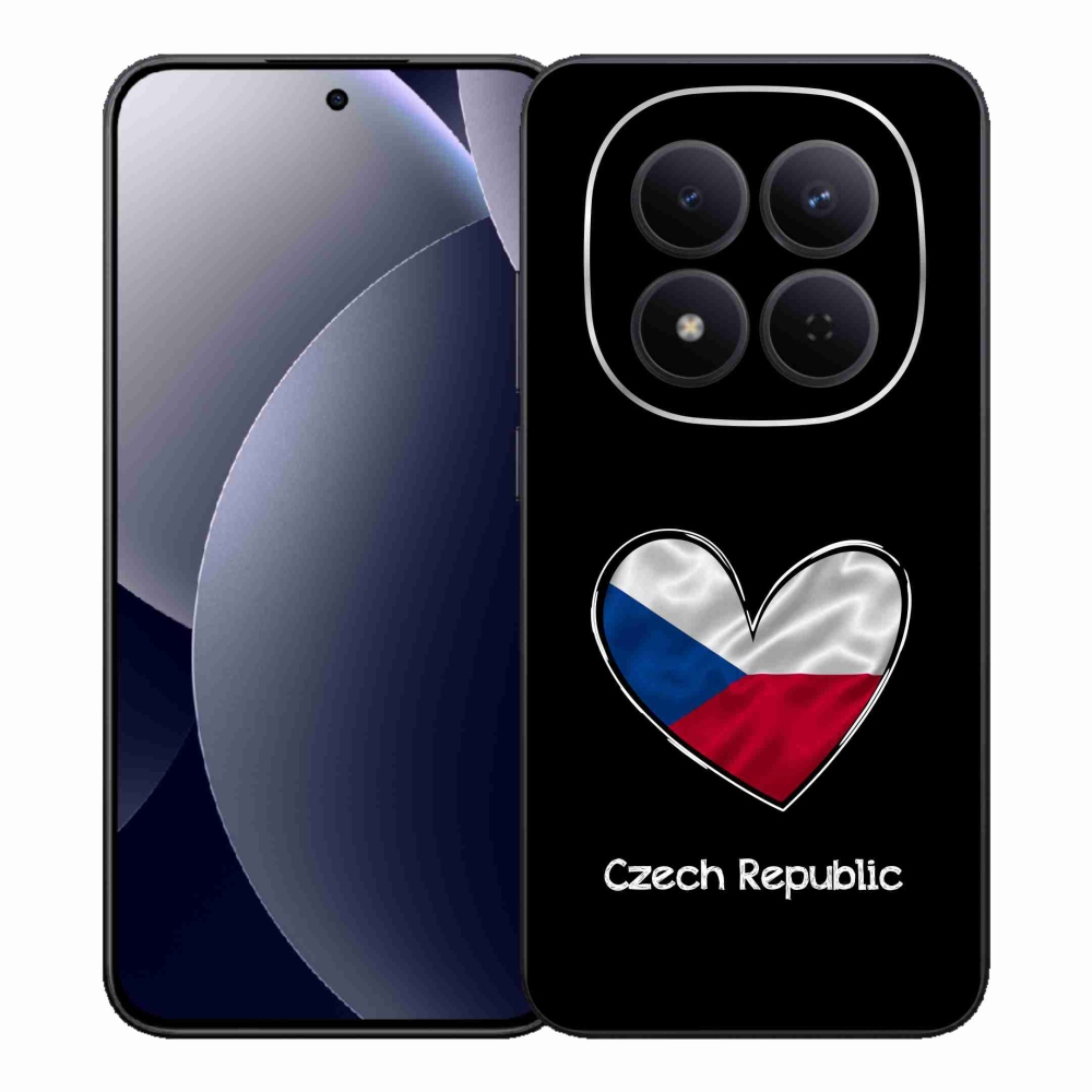 Gélový kryt mmCase na Xiaomi Redmi Note 15 Pro 5G - vlajka srdca čierne pozadie