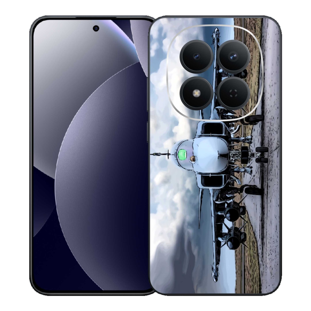 Gélový kryt mmCase na Xiaomi Redmi Note 15 Pro 5G - vojenské lietadlo
