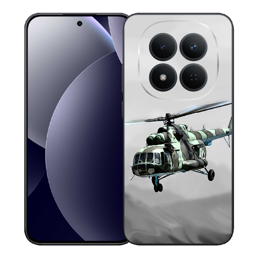 Gélový kryt mmCase na Xiaomi Redmi Note 15 Pro 5G - vojenský vrtuľník