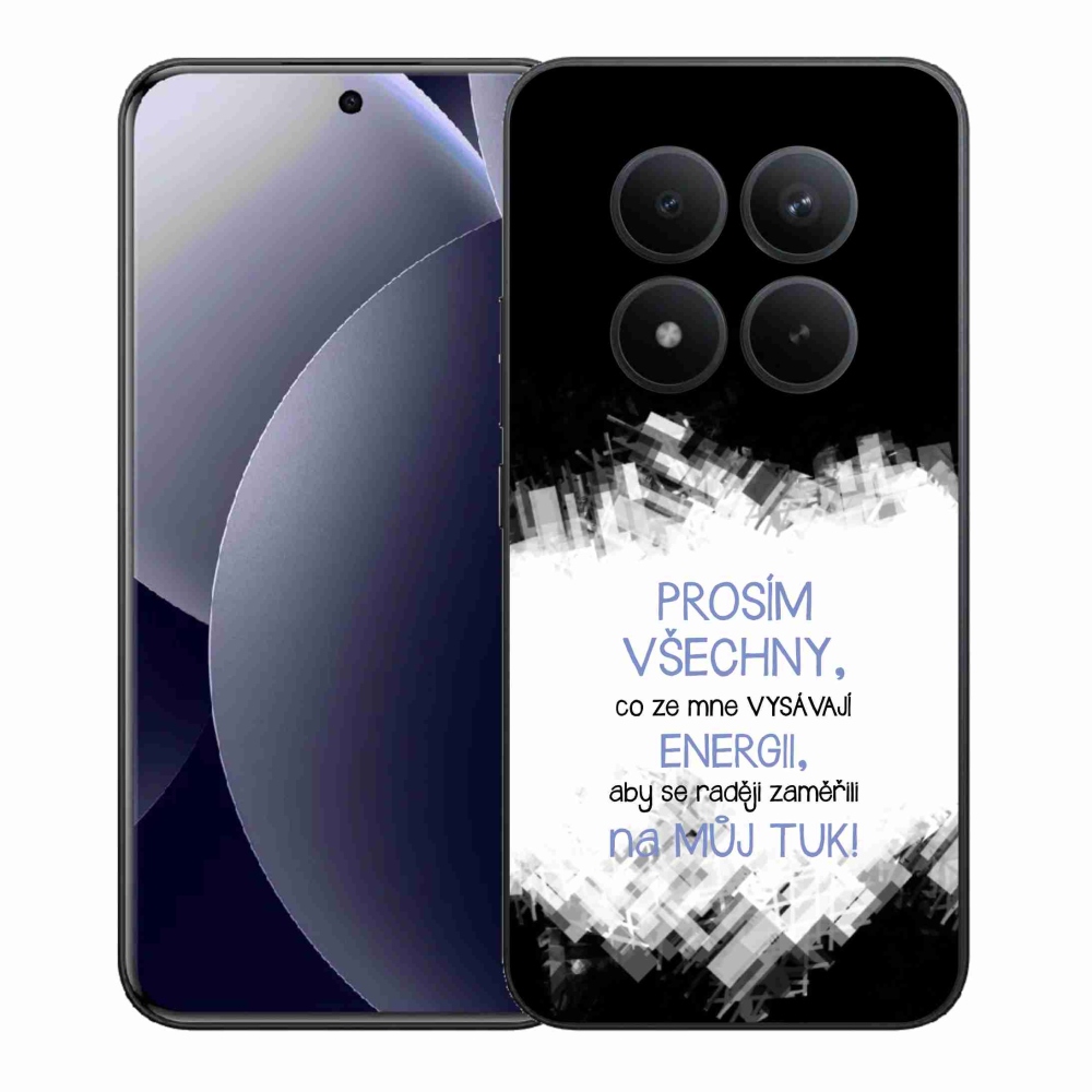 Gélový kryt mmCase na Xiaomi Redmi Note 15 Pro+ 5G/Xiaomi Poco M8 Pro 5G - vtipný text 1 modrý