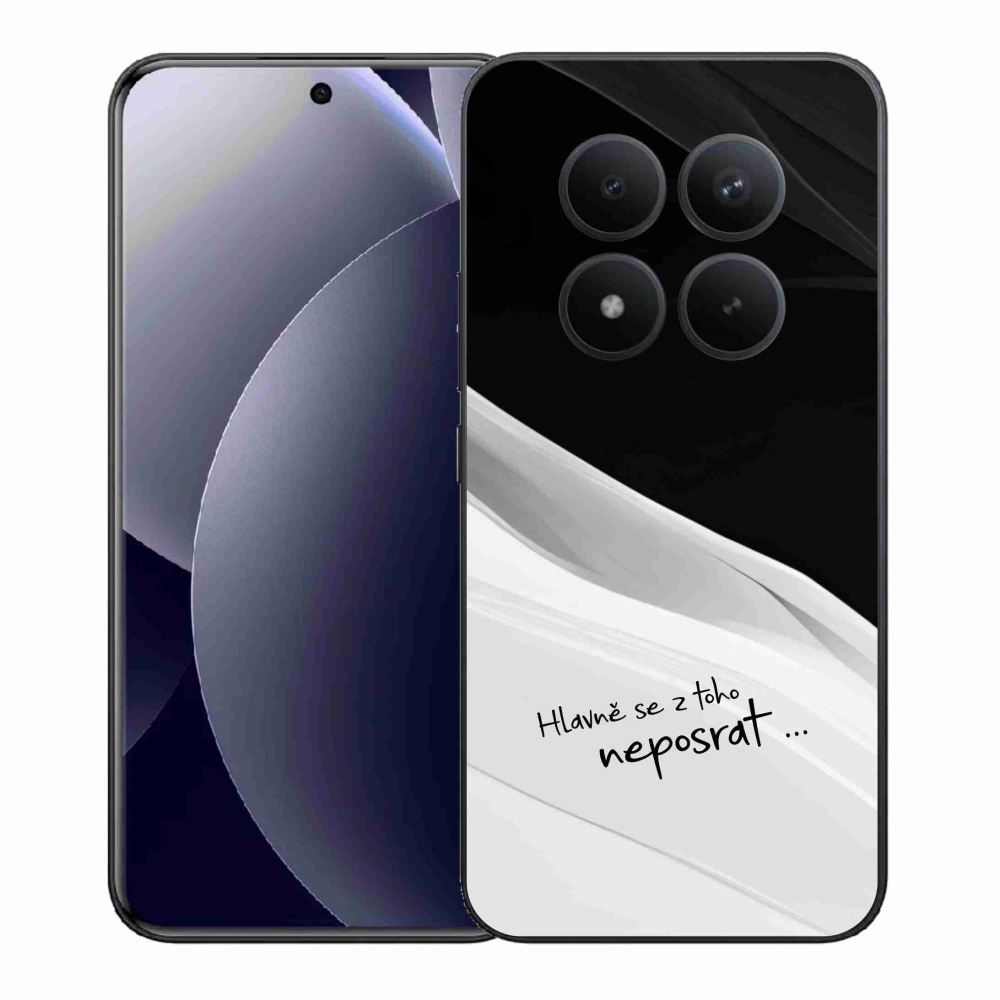 Gélový kryt mmCase na Xiaomi Redmi Note 15 Pro+ 5G/Xiaomi Poco M8 Pro 5G - vtipný text 13 bieločierne pozadie