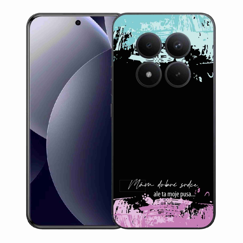 Gélový kryt mmCase na Xiaomi Redmi Note 15 Pro+ 5G/Xiaomi Poco M8 Pro 5G - vtipný text 3 čierne pozadie