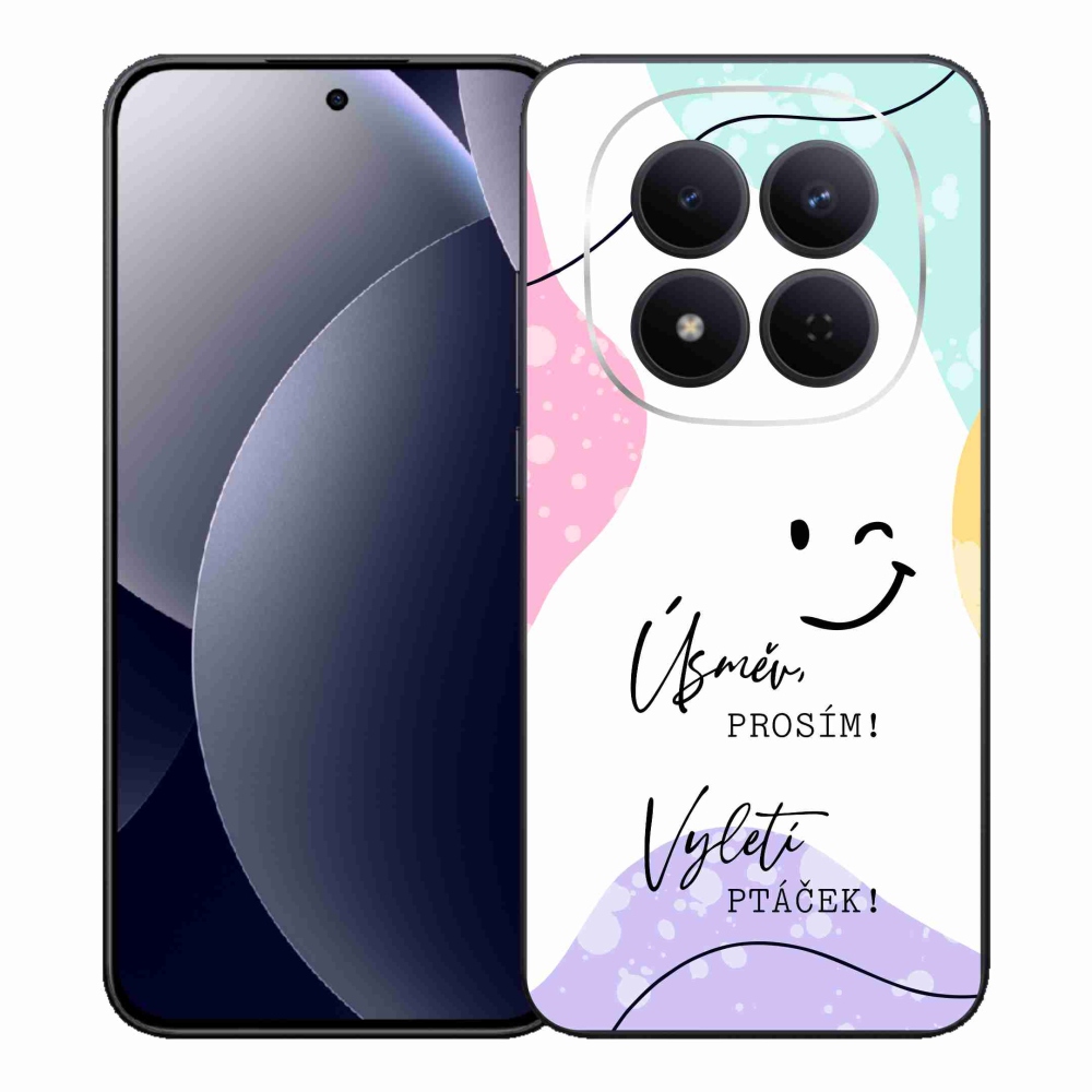 Gélový kryt mmCase na Xiaomi Redmi Note 15 Pro 5G - vtipný text 4 biele pozadie