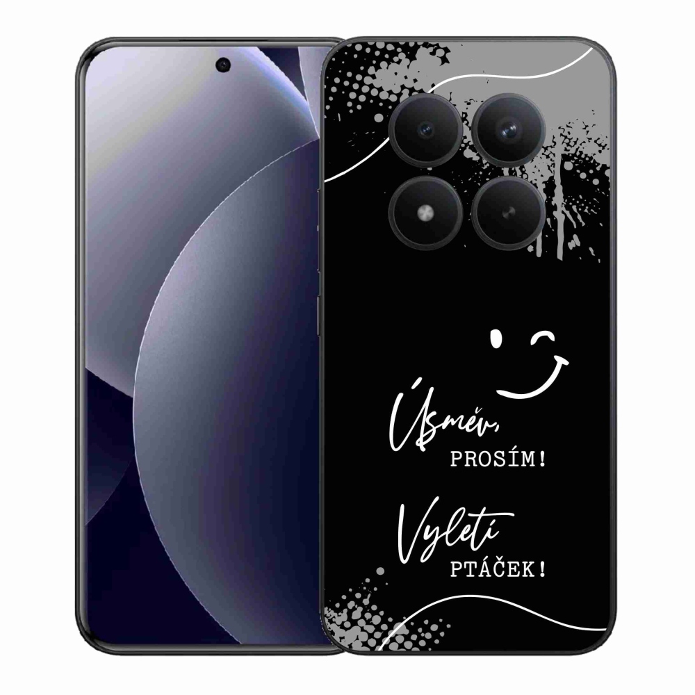 Gélový kryt mmCase na Xiaomi Redmi Note 15 Pro+ 5G/Xiaomi Poco M8 Pro 5G - vtipný text 4 čierne pozadie