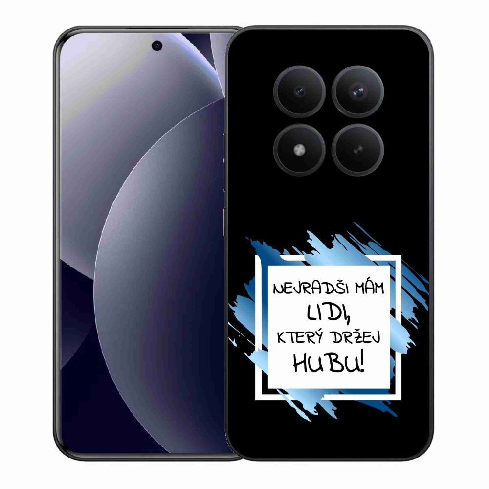 Gélový kryt mmCase na Xiaomi Redmi Note 15 Pro+ 5G/Xiaomi Poco M8 Pro 5G - vtipný text 7 bieločierne pozadie