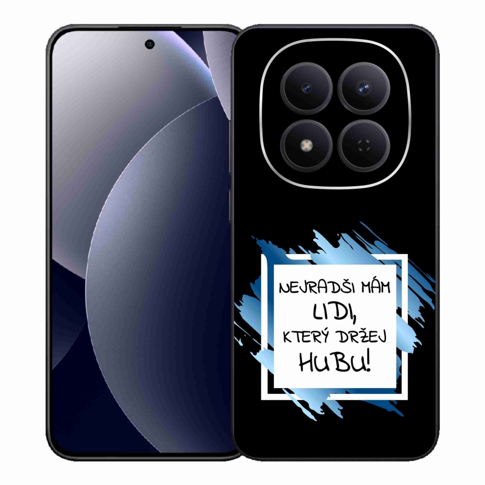 Gélový kryt mmCase na Xiaomi Redmi Note 15 Pro 5G - vtipný text 7 bieločierne pozadie