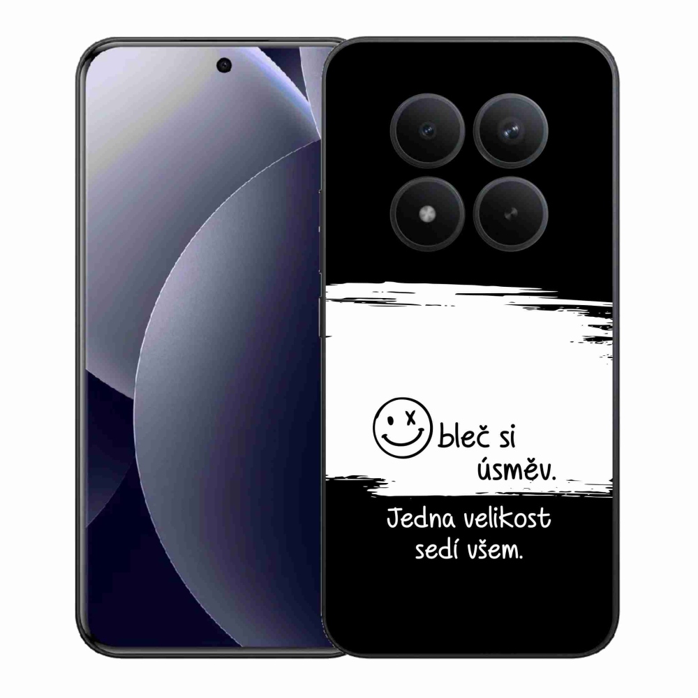 Gélový kryt mmCase na Xiaomi Redmi Note 15 Pro+ 5G/Xiaomi Poco M8 Pro 5G - vtipný text 8 bieločierne pozadie