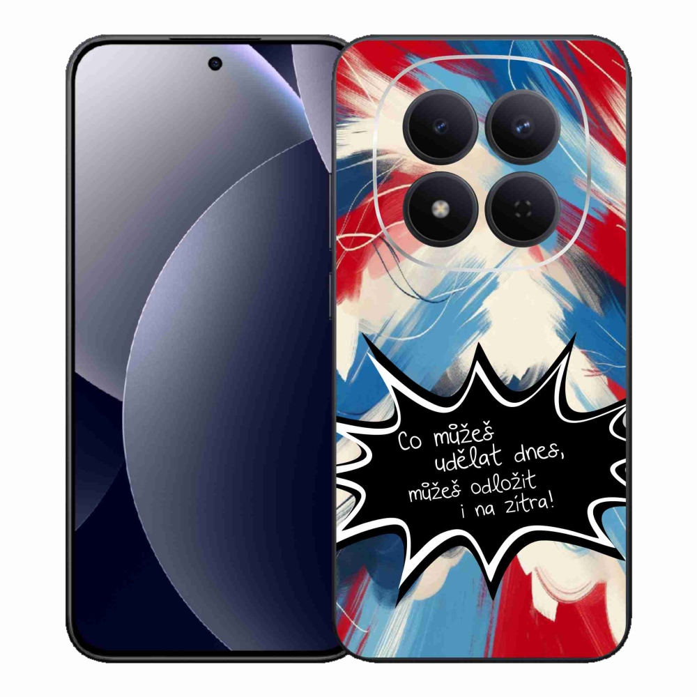 Gélový kryt mmCase na Xiaomi Redmi Note 15 Pro 5G - vtipný text 9 čierne pozadie