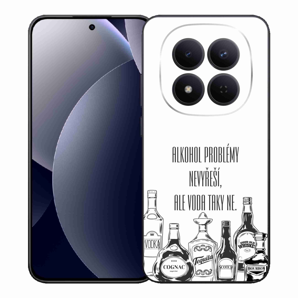 Gélový kryt mmCase na Xiaomi Redmi Note 15 Pro 5G - vtipný text biele pozadie