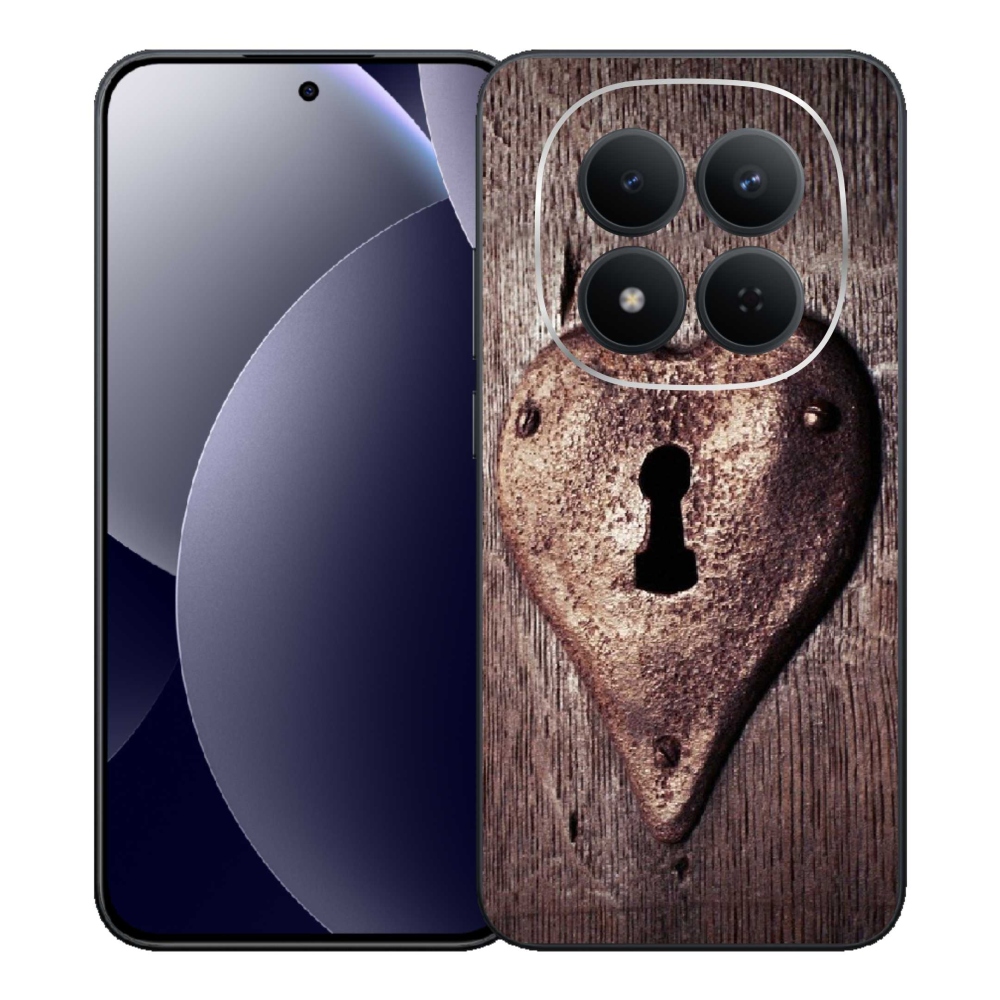 Gélový kryt mmCase na Xiaomi Redmi Note 15 Pro 5G - zámok v tvare srdca