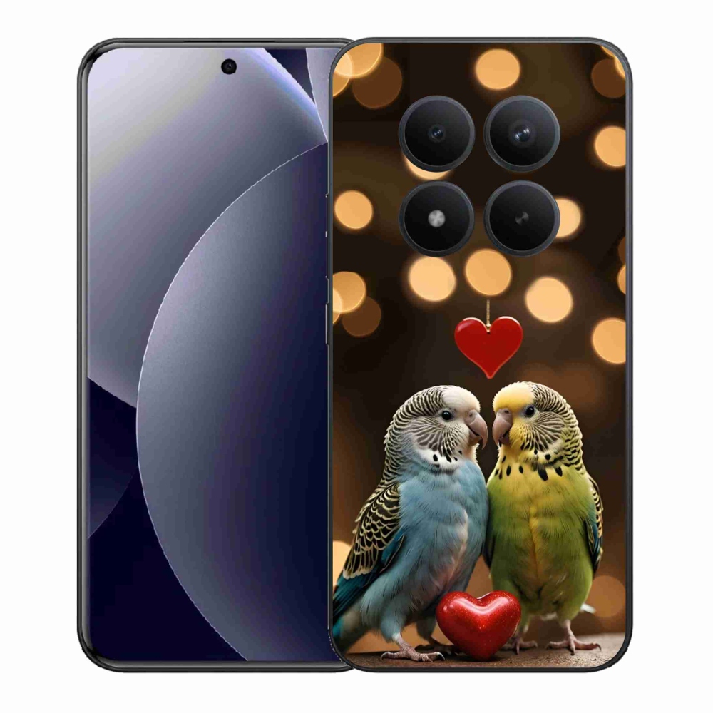 Gélový kryt mmCase na Xiaomi Redmi Note 15 Pro+ 5G - zamilovaní papagáje