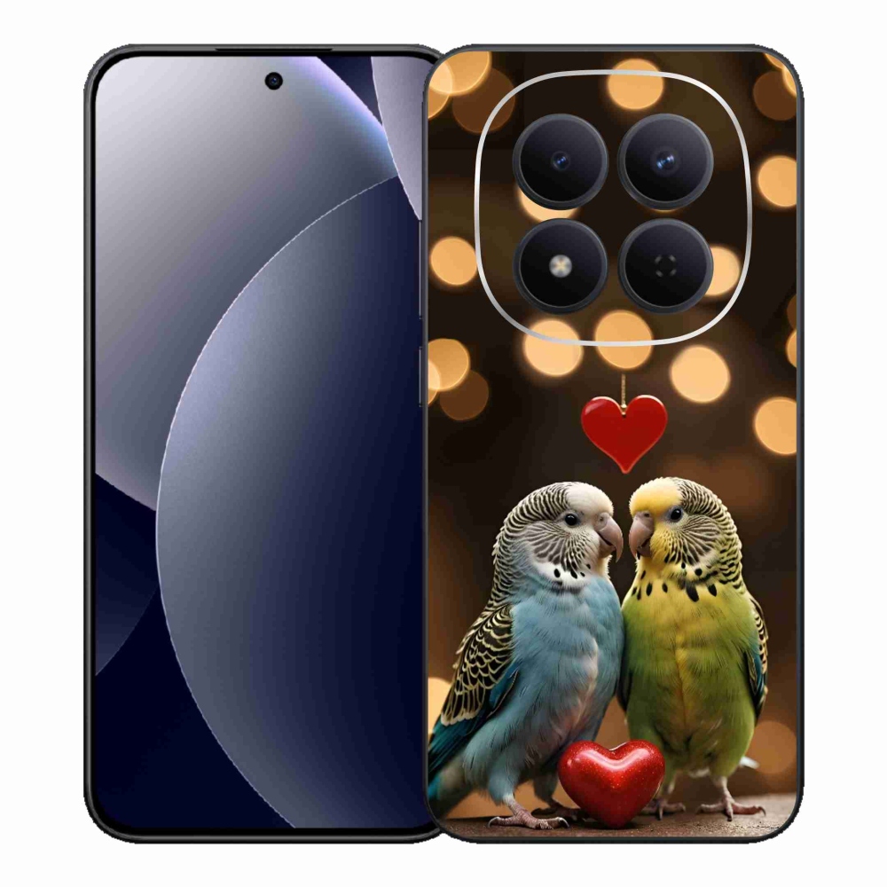Gélový kryt mmCase na Xiaomi Redmi Note 15 Pre 5G - zamilovaní papagáje