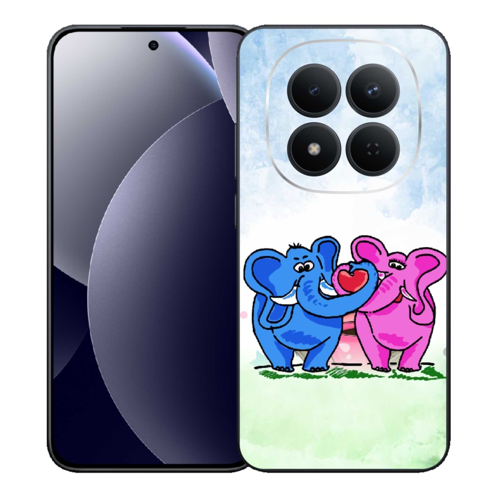 Gélový kryt mmCase na Xiaomi Redmi Note 15 Pro 5G - zamilovaní slony