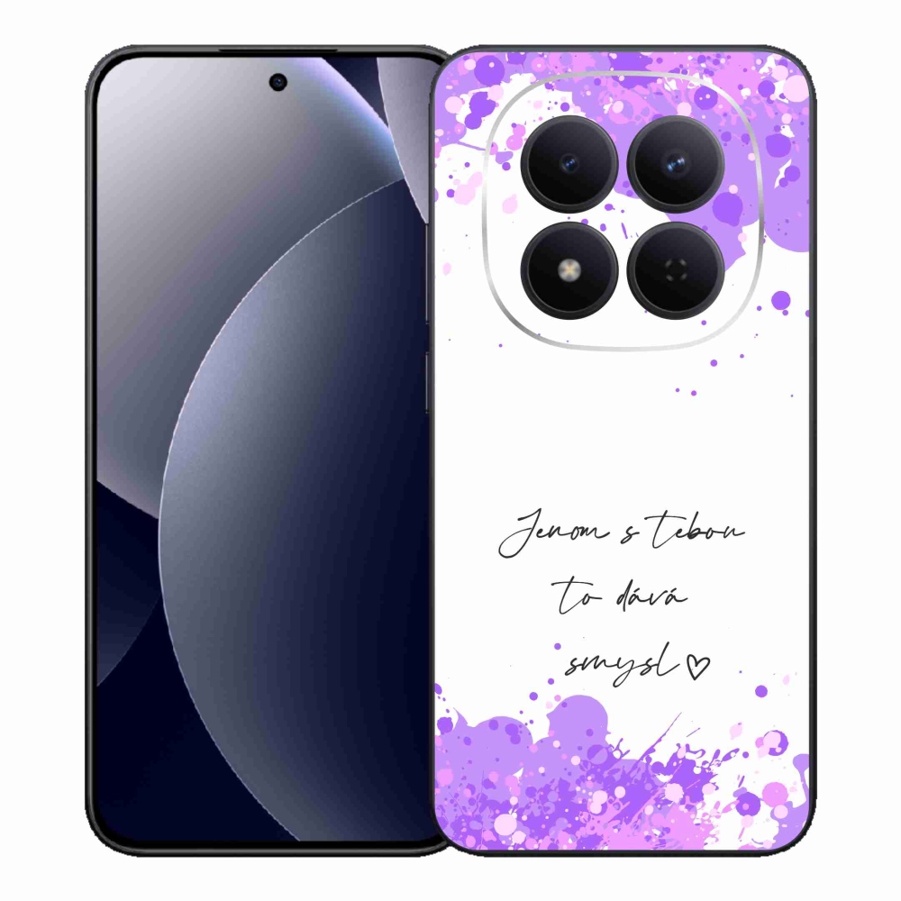 Gélový kryt mmCase na Xiaomi Redmi Note 15 Pro 5G - zamilovaný text biele pozadie