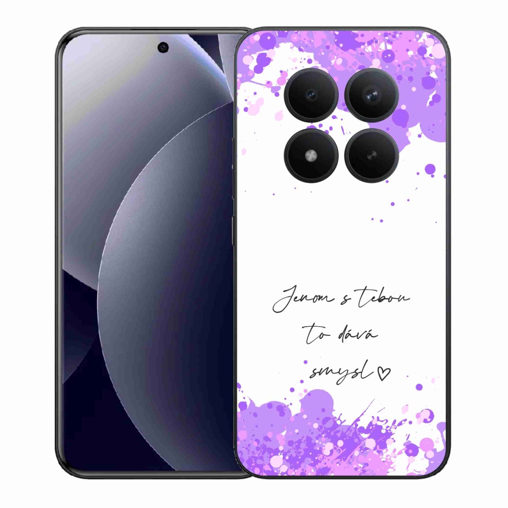 Gélový kryt mmCase na Xiaomi Redmi Note 15 Pro+ 5G/Xiaomi Poco M8 Pro 5G - zamilovaný text biele pozadie