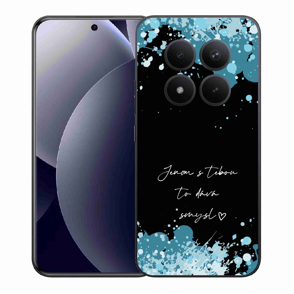 Gélový kryt mmCase na Xiaomi Redmi Note 15 Pro+ 5G/Xiaomi Poco M8 Pro 5G - zamilovaný text čierne pozadie