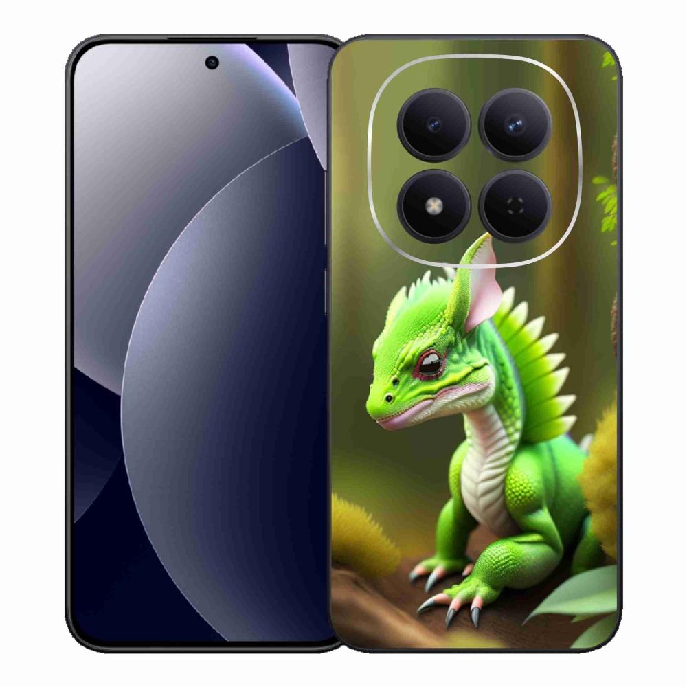 Gélový kryt mmCase na Xiaomi Redmi Note 15 Pro 5G - zelený dráčik