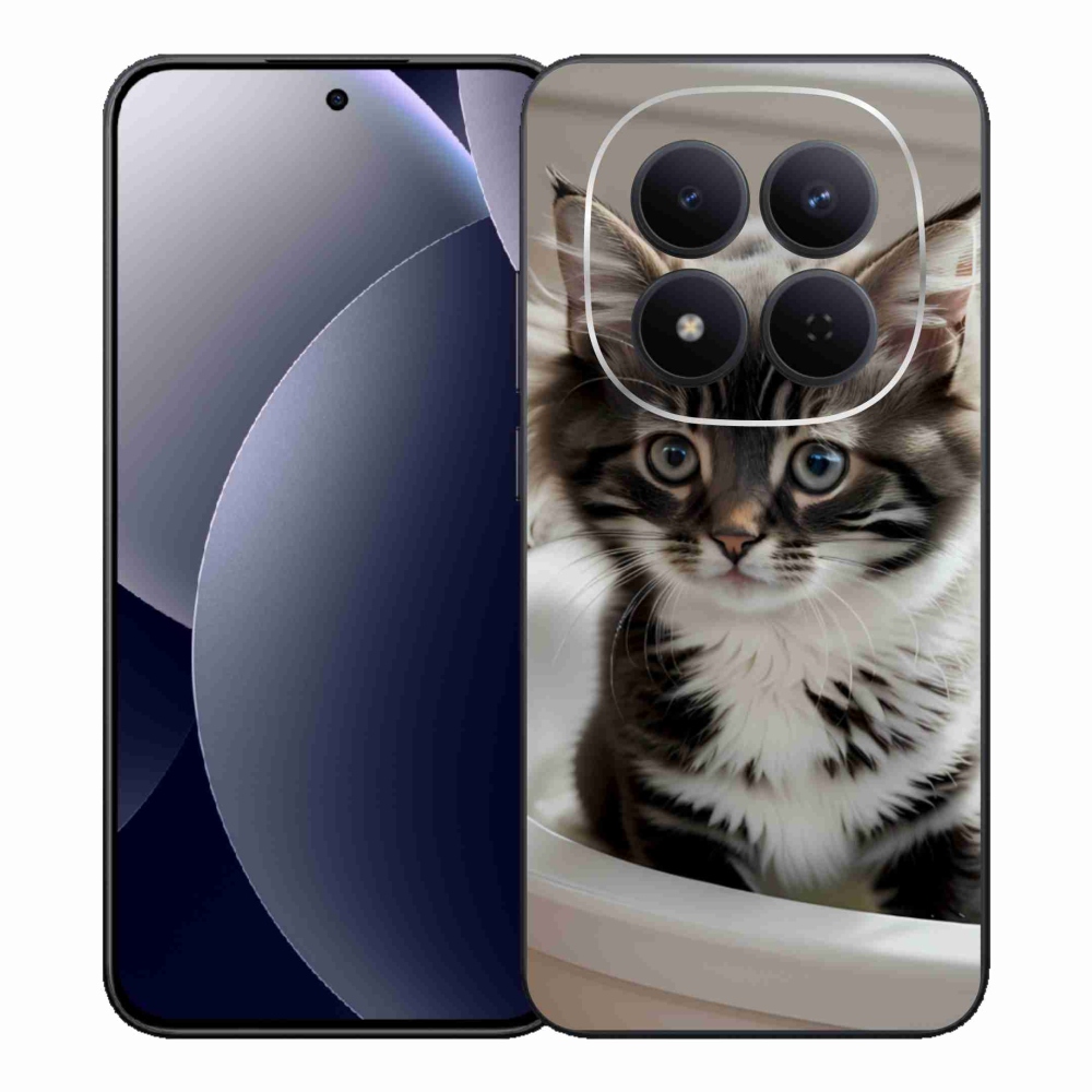Gélový kryt mmCase na Xiaomi Redmi Note 15 Pro 5G - zvedavé mačiatko