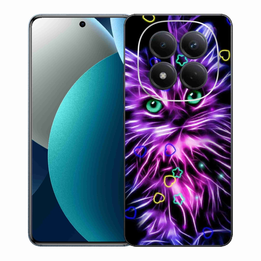 Gélový kryt mmCase na Xiaomi Redmi Note 15 Pro - abstraktná mačka