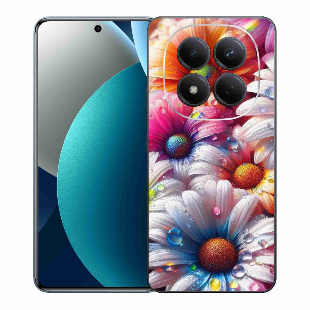 Gélový kryt mmCase na Xiaomi Redmi Note 15 Pro - farebné margaréty