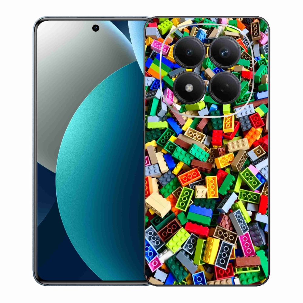 Gélový kryt mmCase na Xiaomi Redmi Note 15 Pro - farebné stavebné kocky
