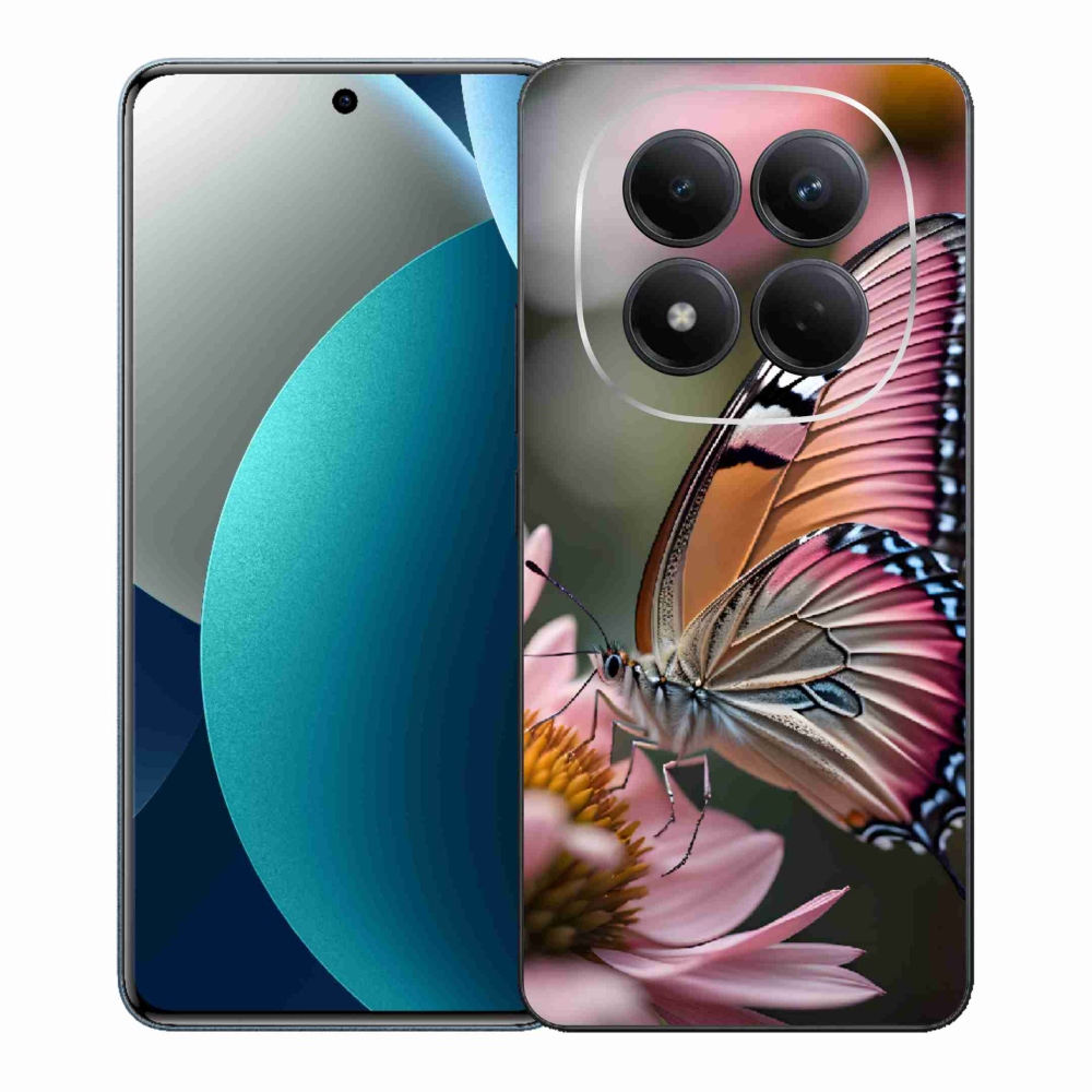 Gélový kryt mmCase na Xiaomi Redmi Note 15 Pro - farebný motýľ