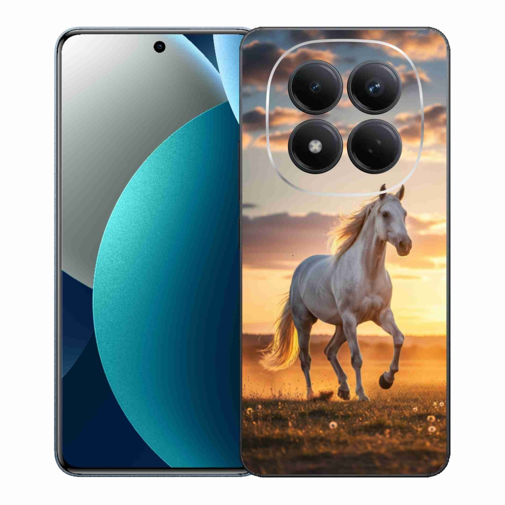 Gélový kryt mmCase na Xiaomi Redmi Note 15 Pro - bežiaci biely kôň 2