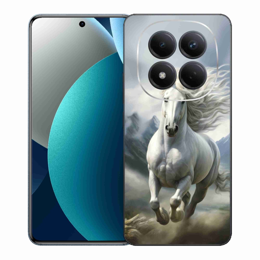 Gélový kryt mmCase na Xiaomi Redmi Note 15 Pro - bežiaci biely kôň 3