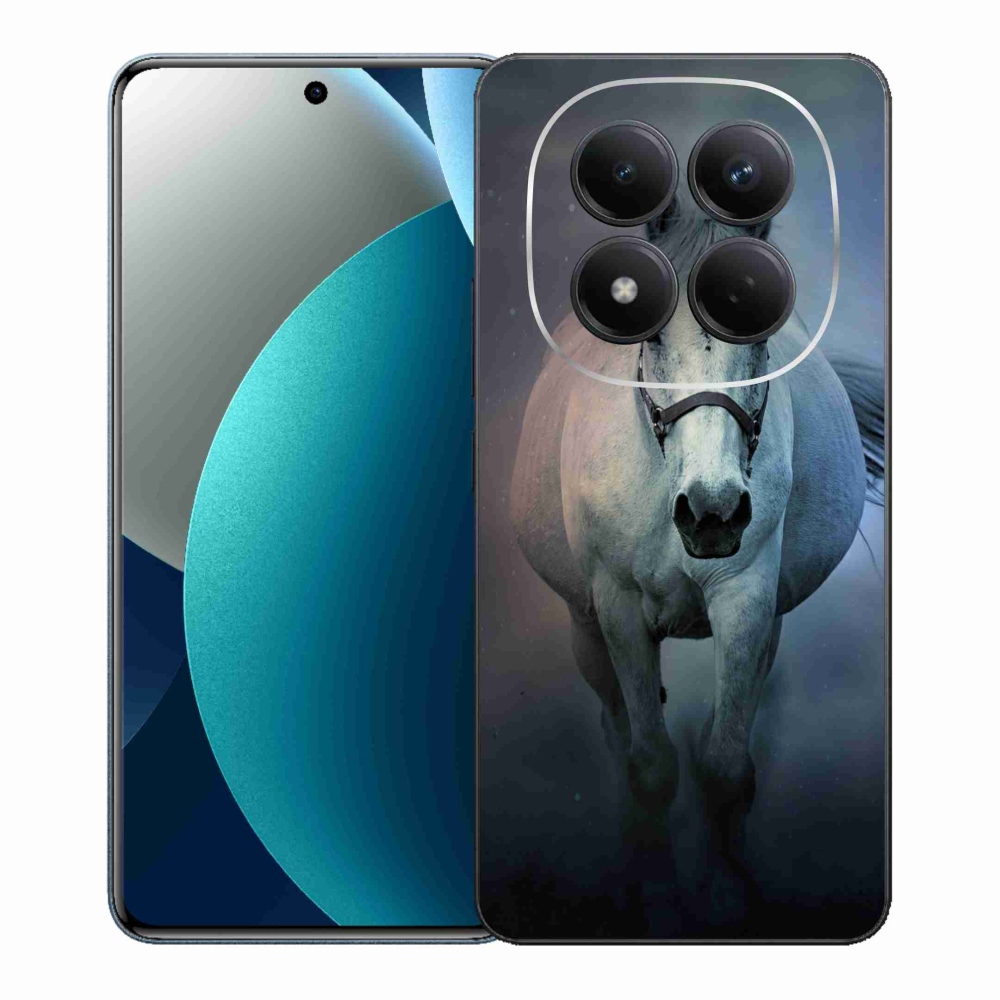 Gélový kryt mmCase na Xiaomi Redmi Note 15 Pro - bežiaci biely kôň