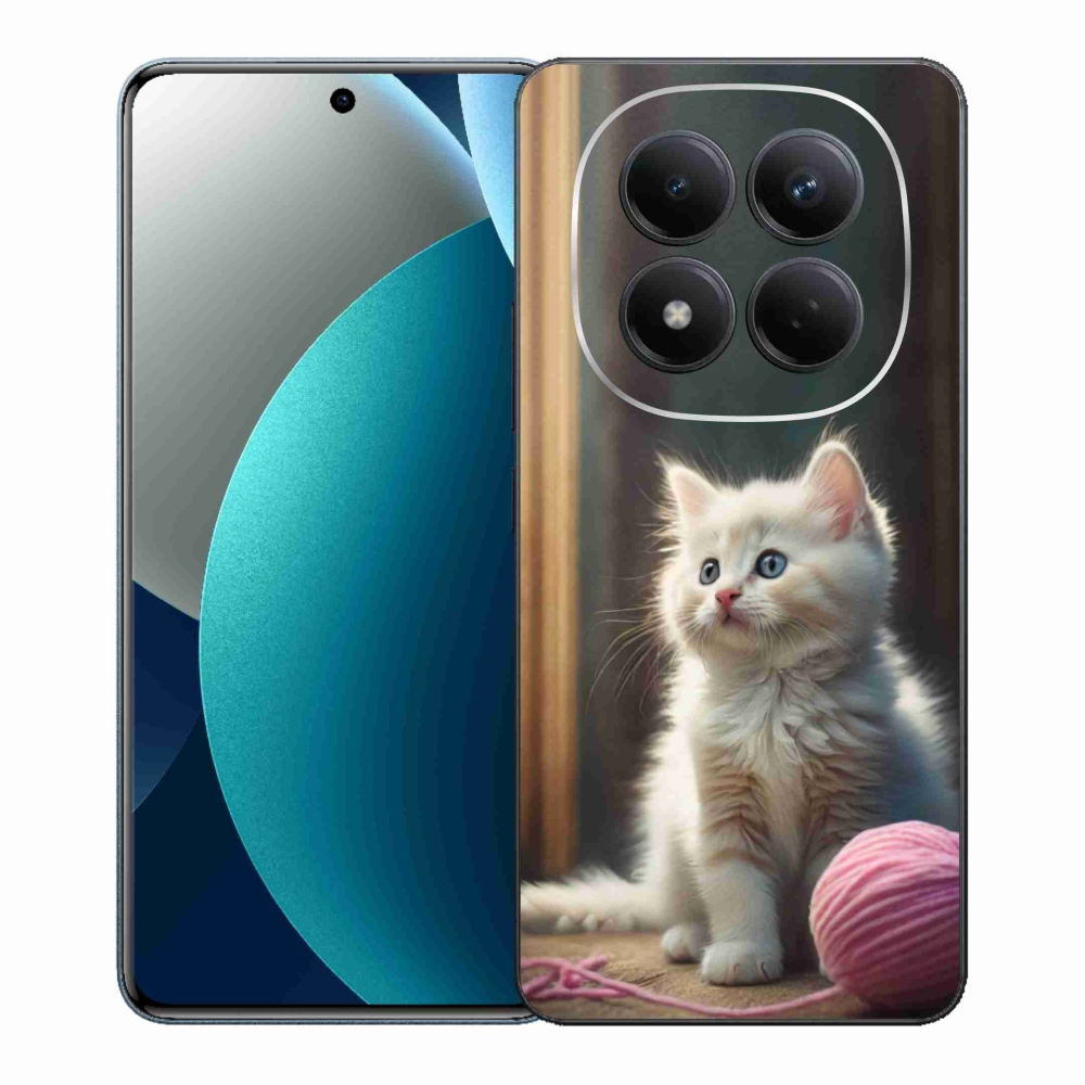 Gélový kryt mmCase na Xiaomi Redmi Note 15 Pro - biele mačiatko 2
