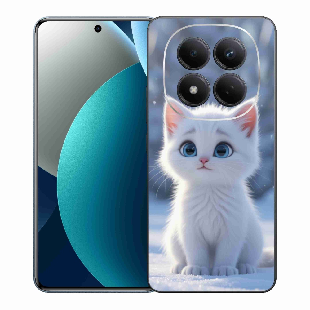 Gélový kryt mmCase na Xiaomi Redmi Note 15 Pro - biele mačiatko 3