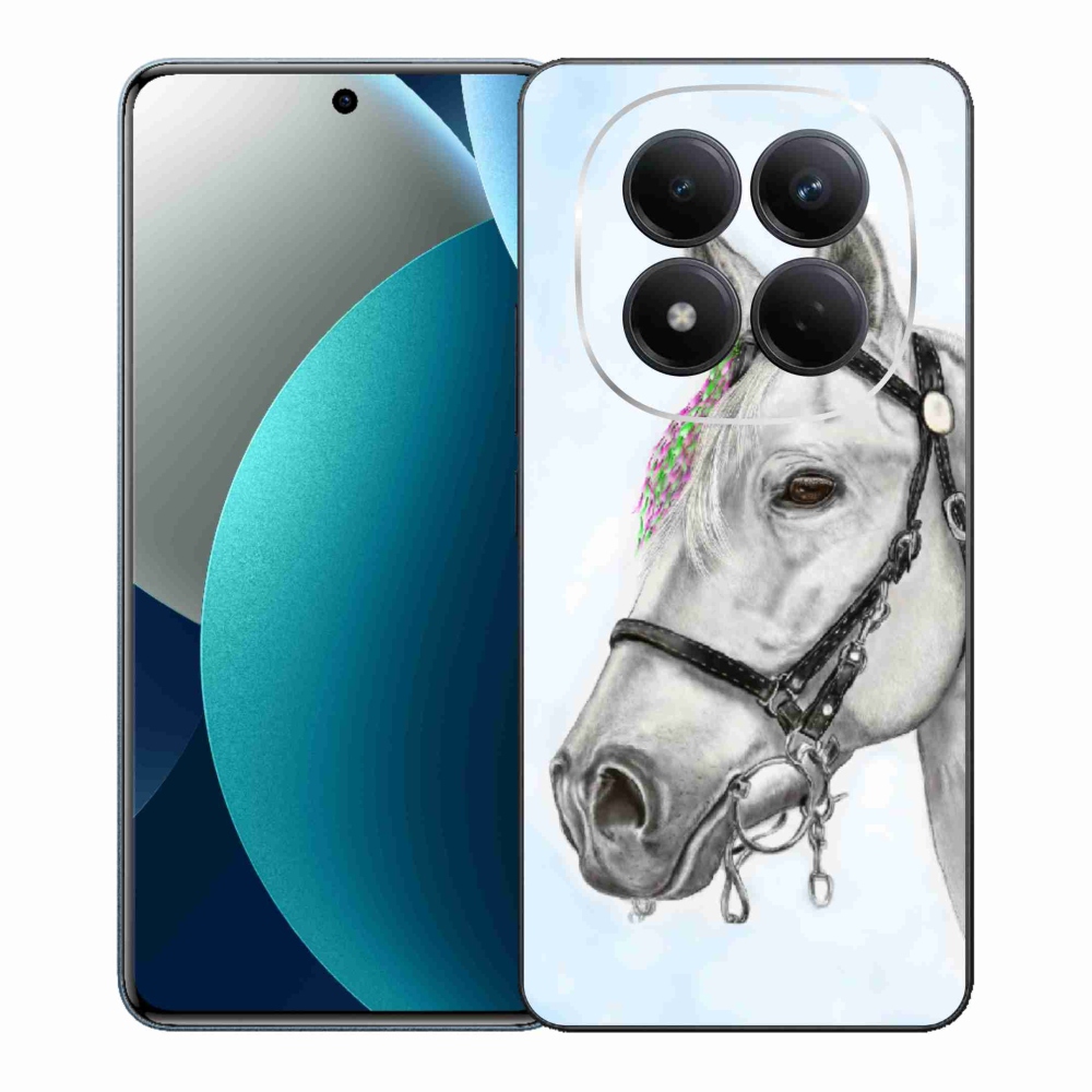 Gélový kryt mmCase na Xiaomi Redmi Note 15 Pro - biely kôň 1