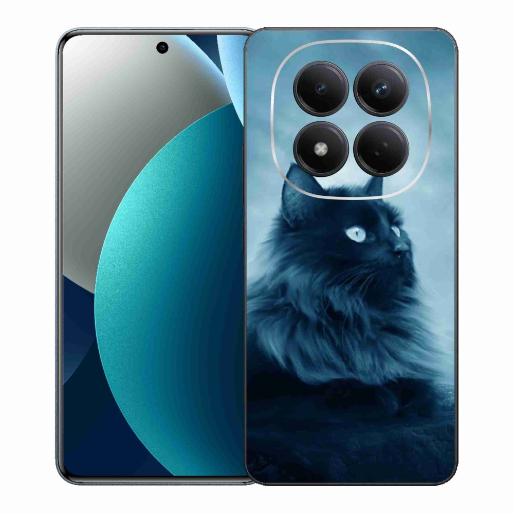 Gélový kryt mmCase na Xiaomi Redmi Note 15 Pro - čierna mačka 1