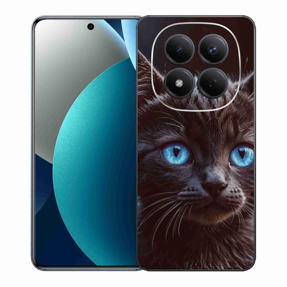 Gélový kryt mmCase na Xiaomi Redmi Note 15 Pro - čierne mačiatko 2