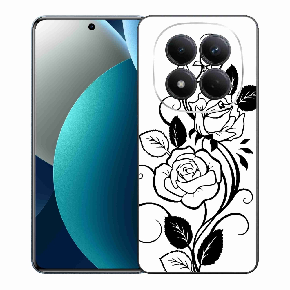 Gélový kryt mmCase na Xiaomi Redmi Note 15 Pro - čiernobiela ruža