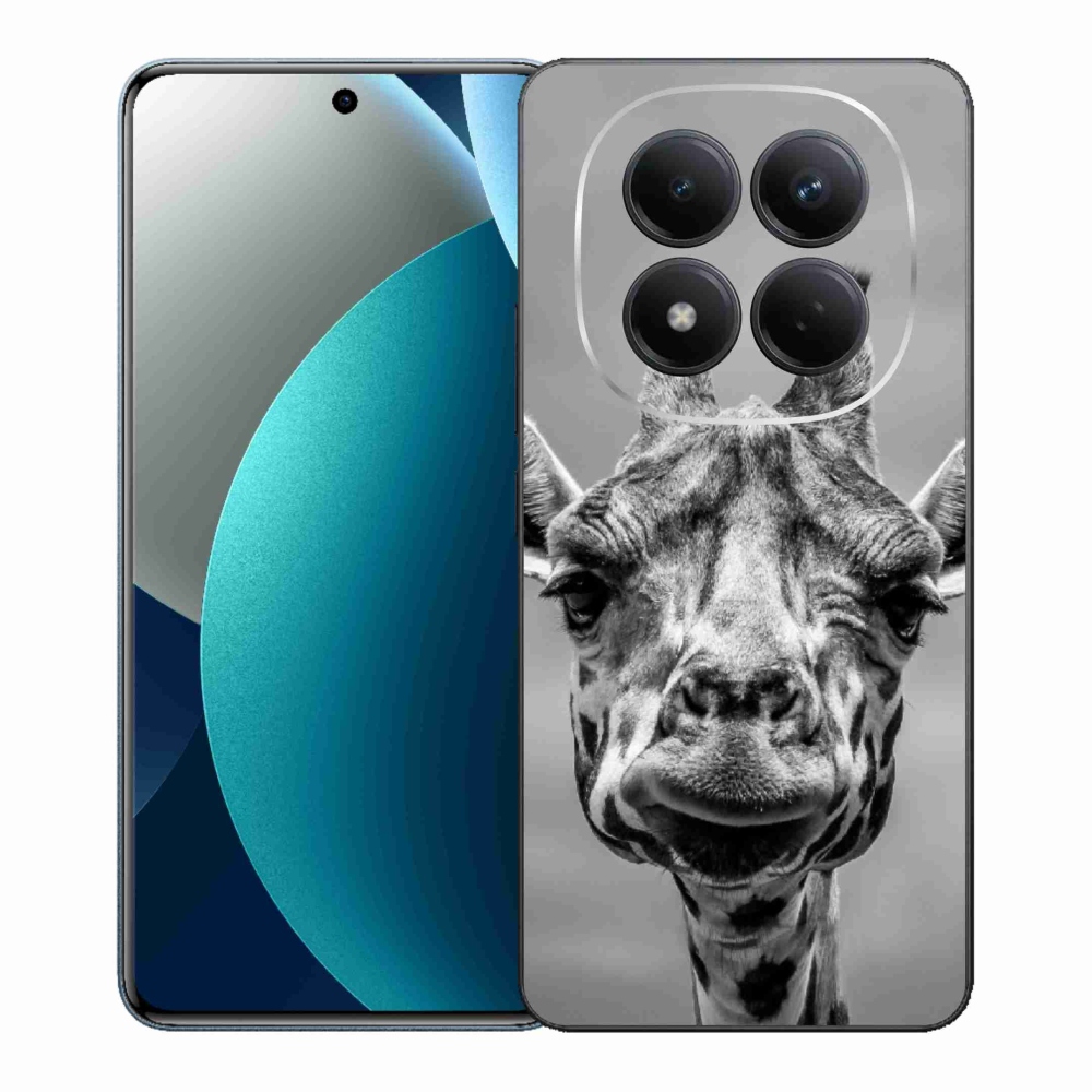 Gélový kryt mmCase na Xiaomi Redmi Note 15 Pro - čiernobiela žirafa