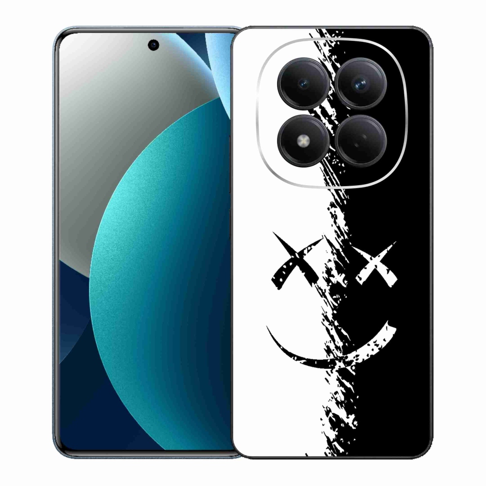 Gélový kryt mmCase na Xiaomi Redmi Note 15 Pro - čiernobiely smajlík