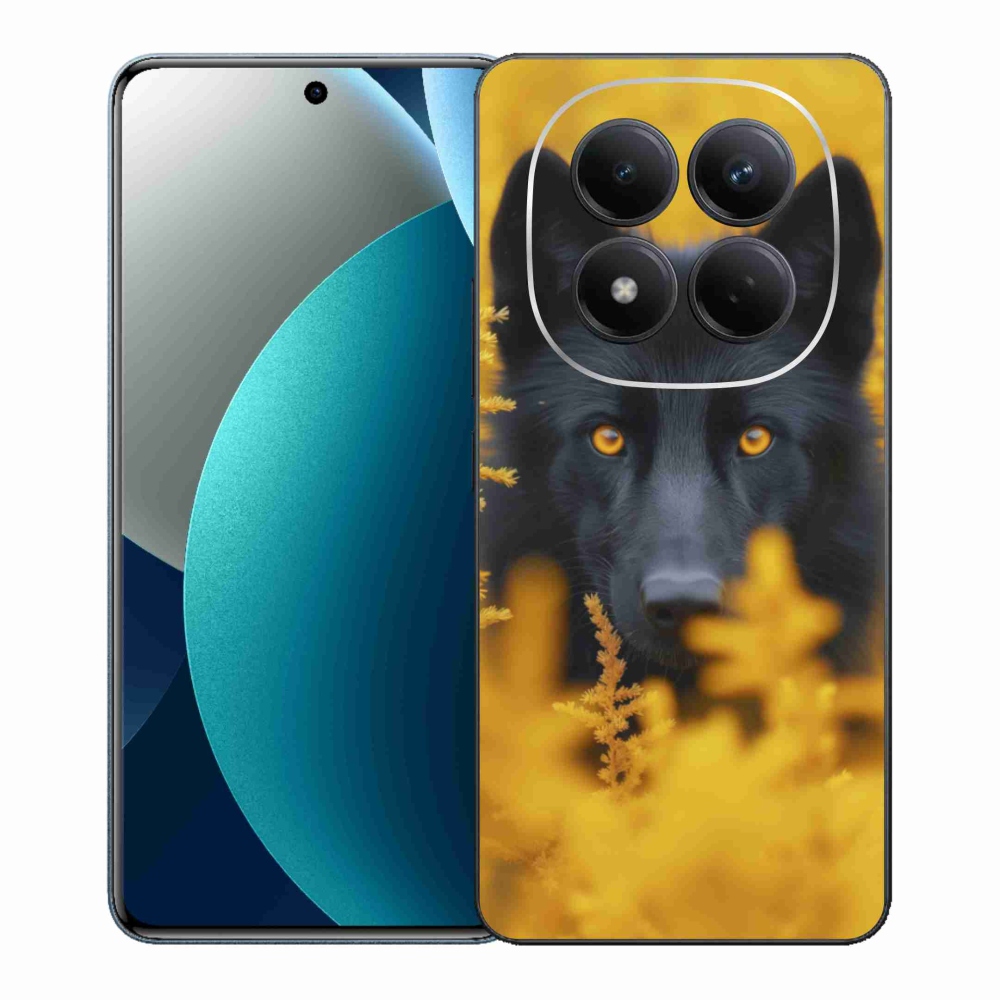 Gélový kryt mmCase na Xiaomi Redmi Note 15 Pro - čierny vlk 2