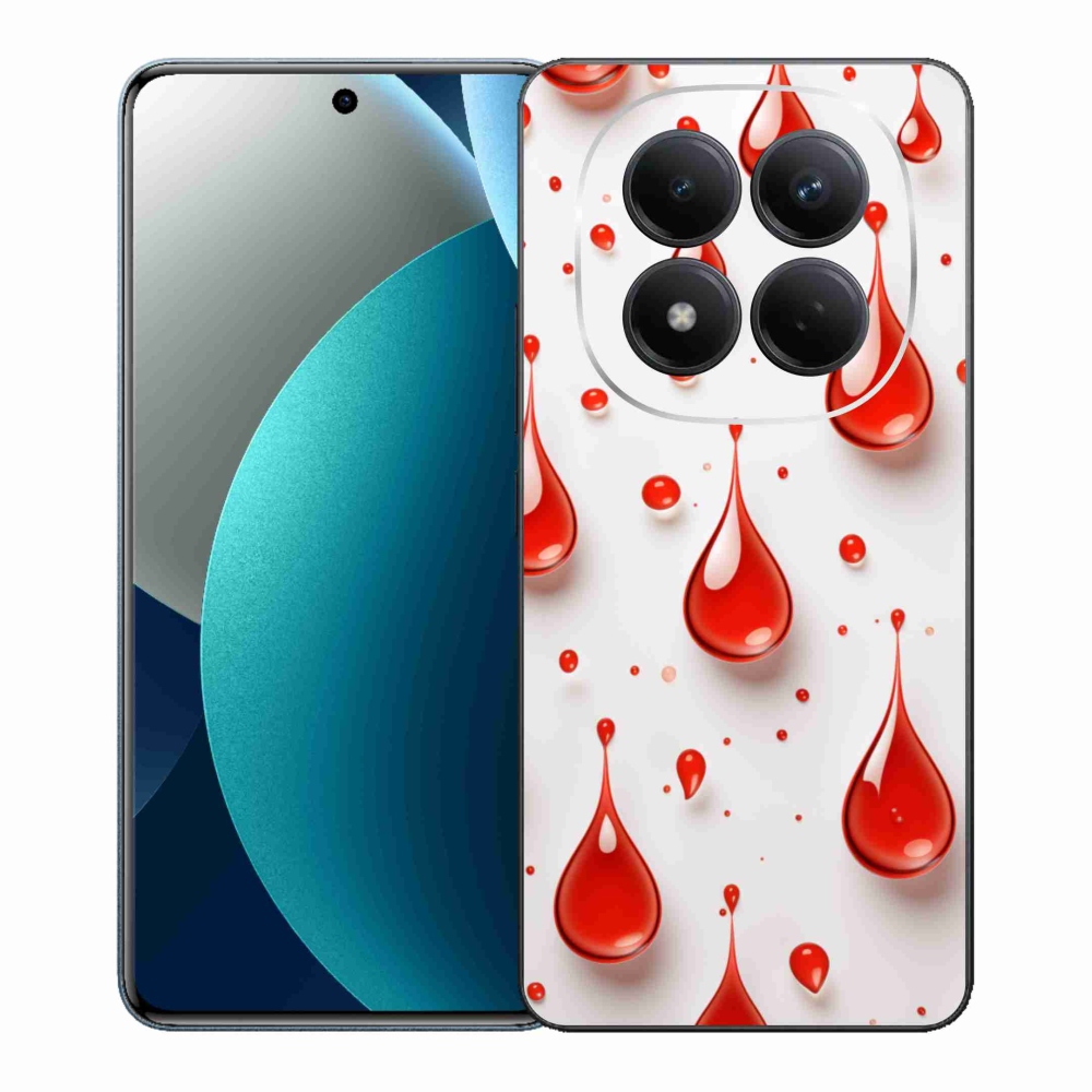Gélový kryt mmCase na Xiaomi Redmi Note 15 Pro - červené kvapky